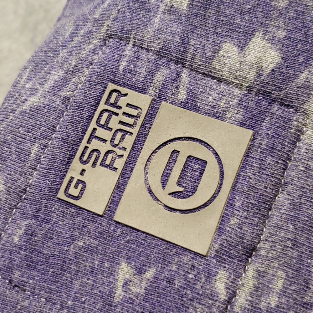 G-Star RAW 90s Y2K Purple and Gray Hoody